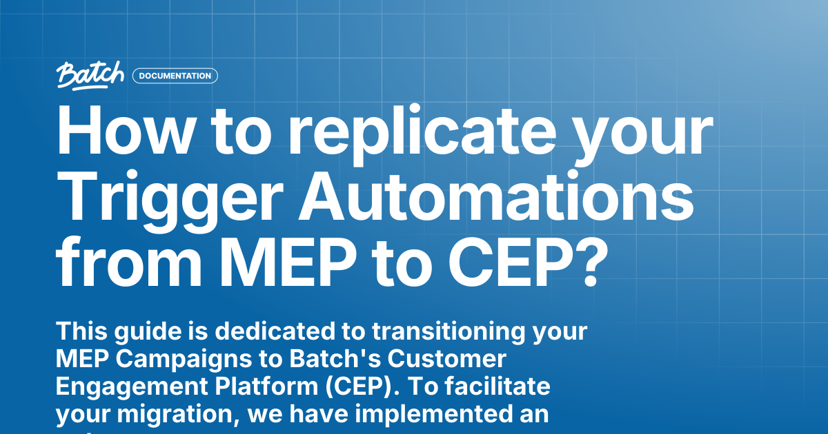 How to replicate your Trigger Automations from MEP to CEP? | Getting ...