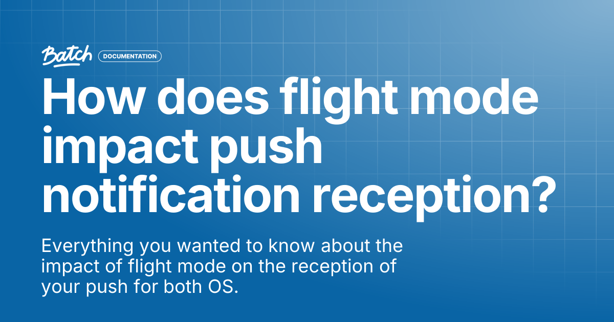 How does flight mode impact push notification reception? | Getting ...