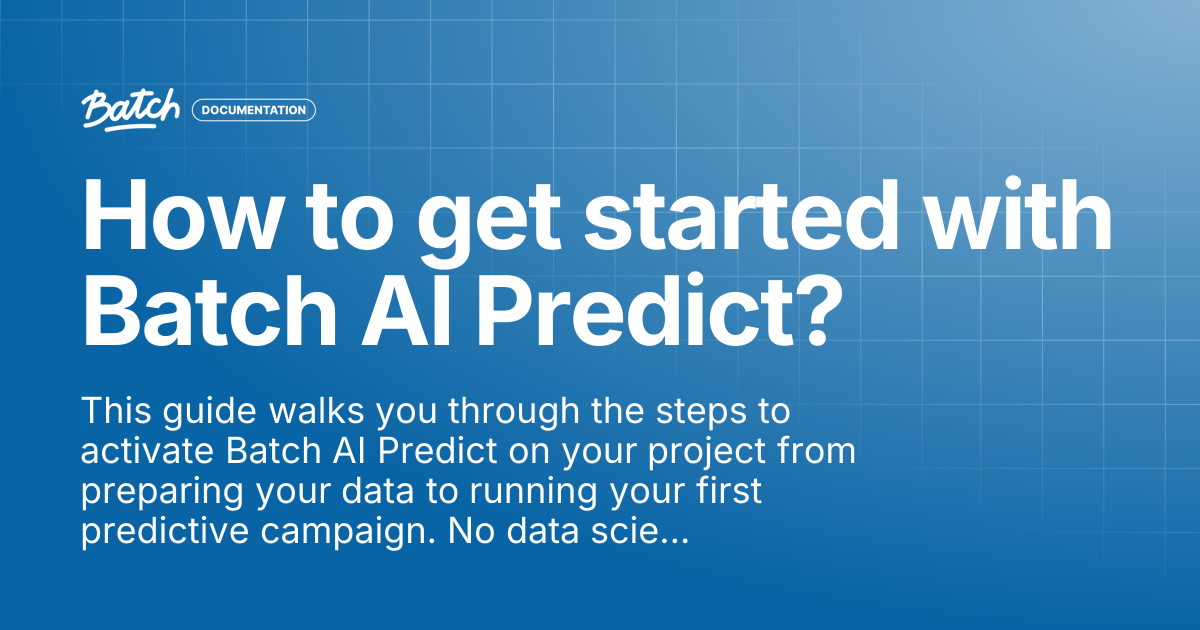 How to get started with Batch AI Predict? | Getting started | Batch ...