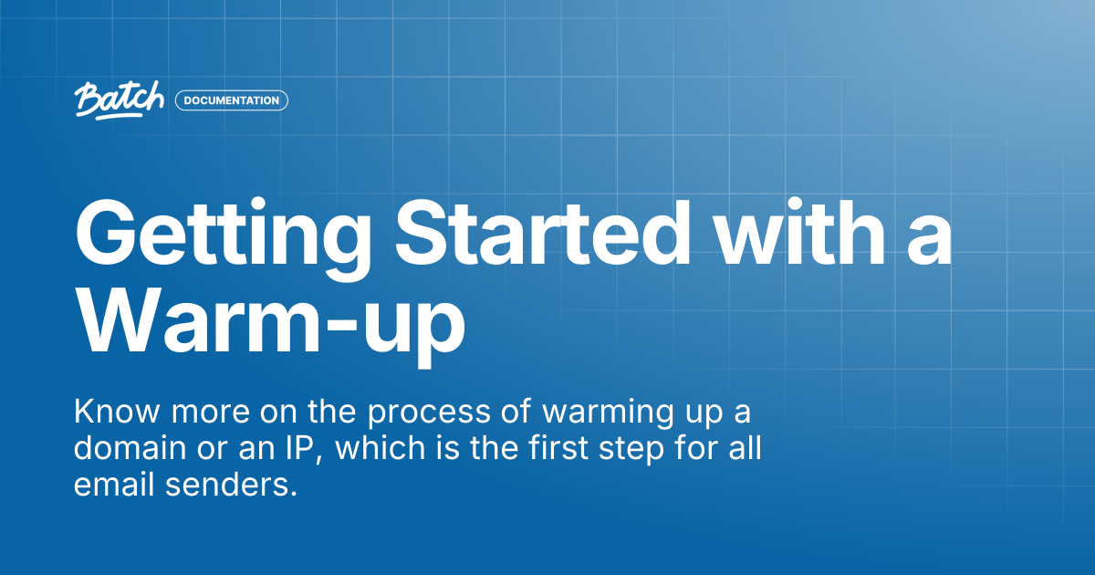 Getting Started with a Warm-up | Guides & Best practices | Batch ...