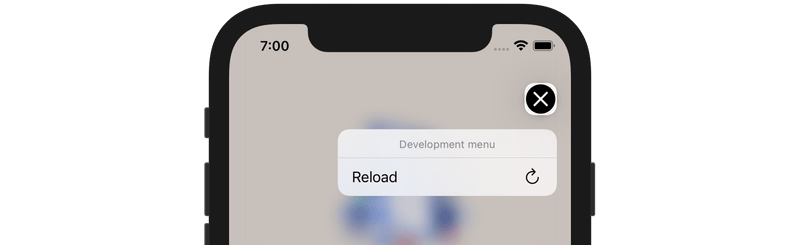 iOS Reload Button